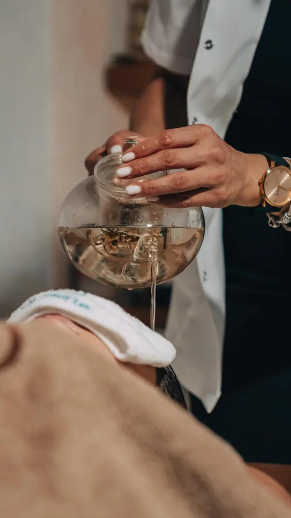 Head Spa için demlik hazırlığı